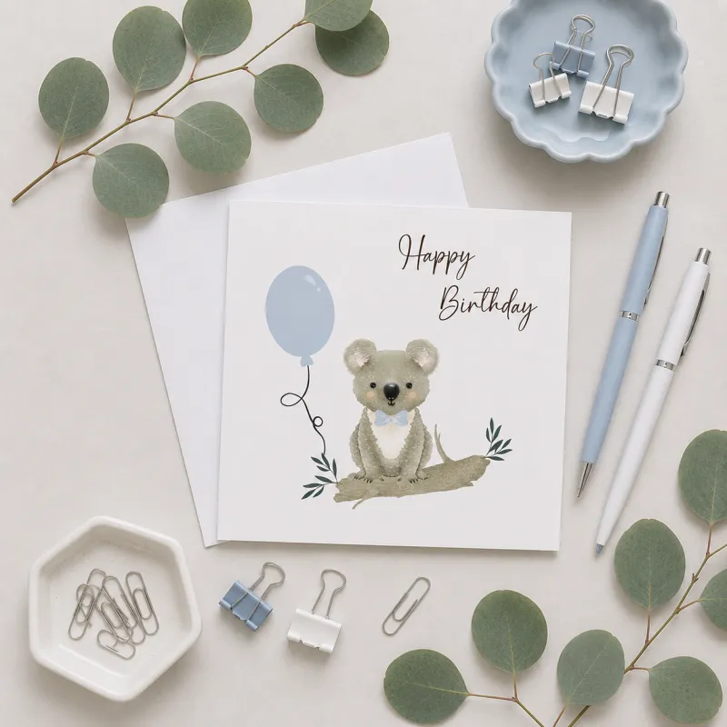 Greeting Card - Happy Birthday Koala Boy