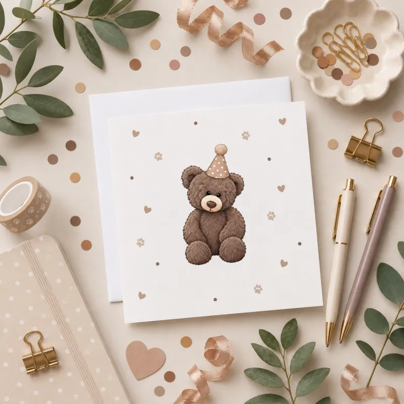 Greeting Card - Bruno the Bear