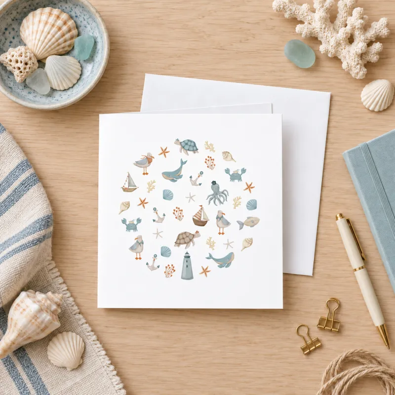 Greeting Card - By the Sea