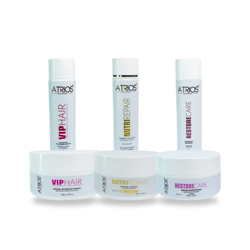 Kit Cronograma Capilar para Cabelos Secos — 6 produtos