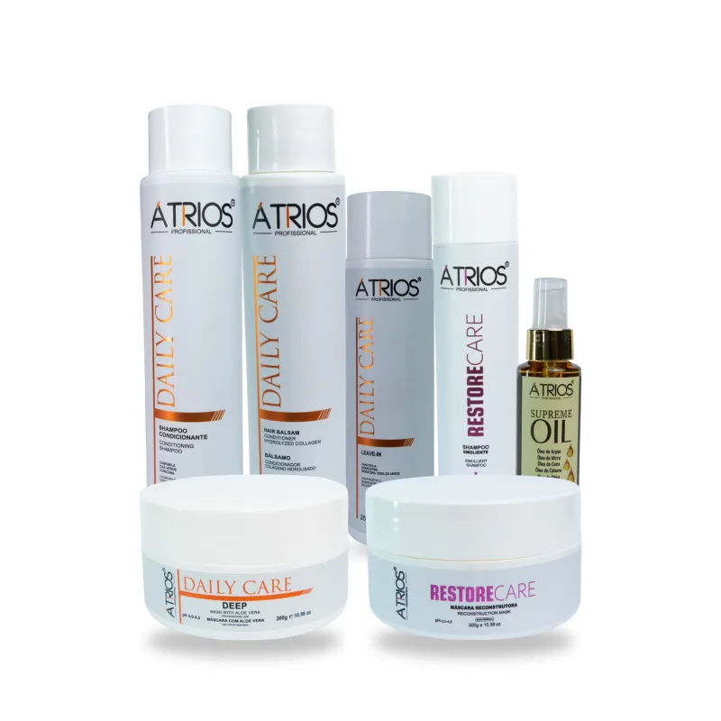 Kit Cronograma Capilar para Cabelos Extremamente Secos — 7 produtos
