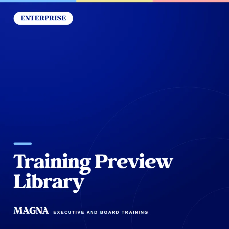 MAGNA Enterprise Training Preview Library
