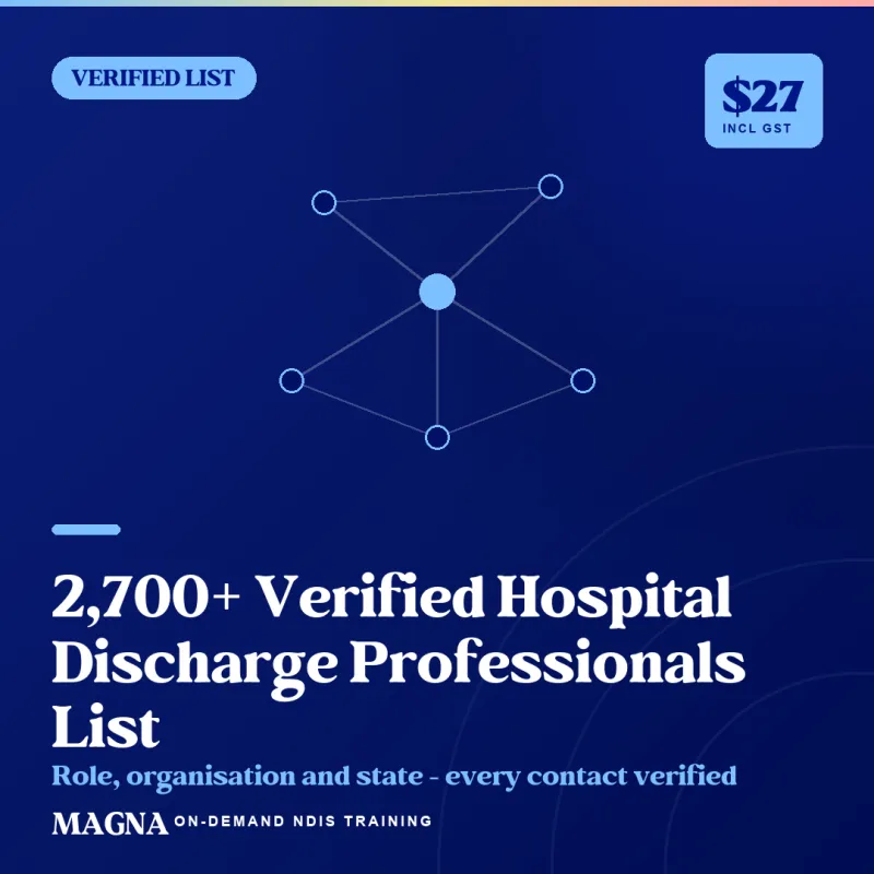 2,700+ Verified Hospital Discharge Professionals List