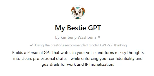 My Bestie GPT