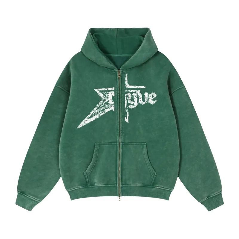 rhyvestar hoodie - zip-up