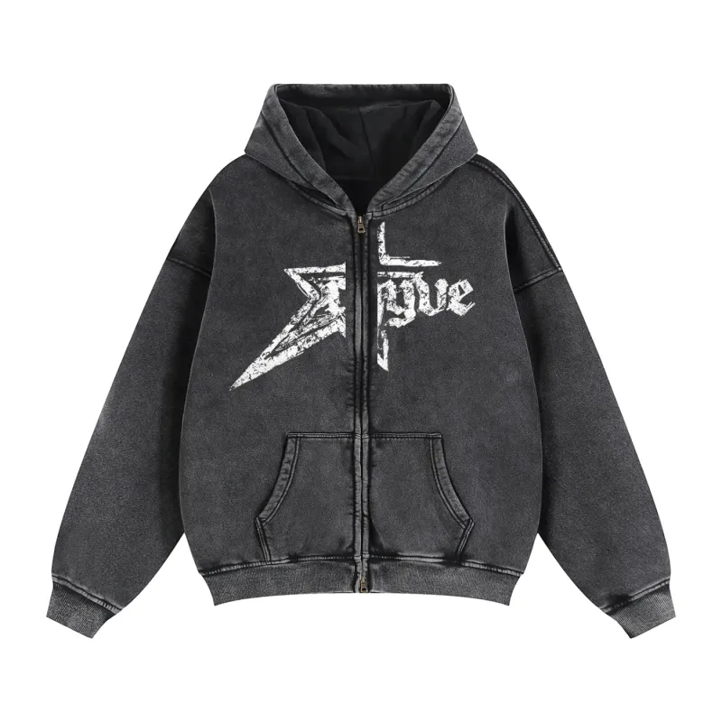 rhyvestar hoodie - zip-up