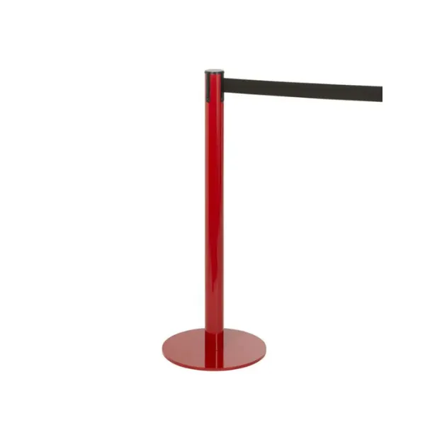 Geleidingspaal Slim Plus rood met riem - Crowd control