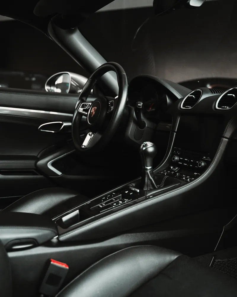 Freshly detailed car interior