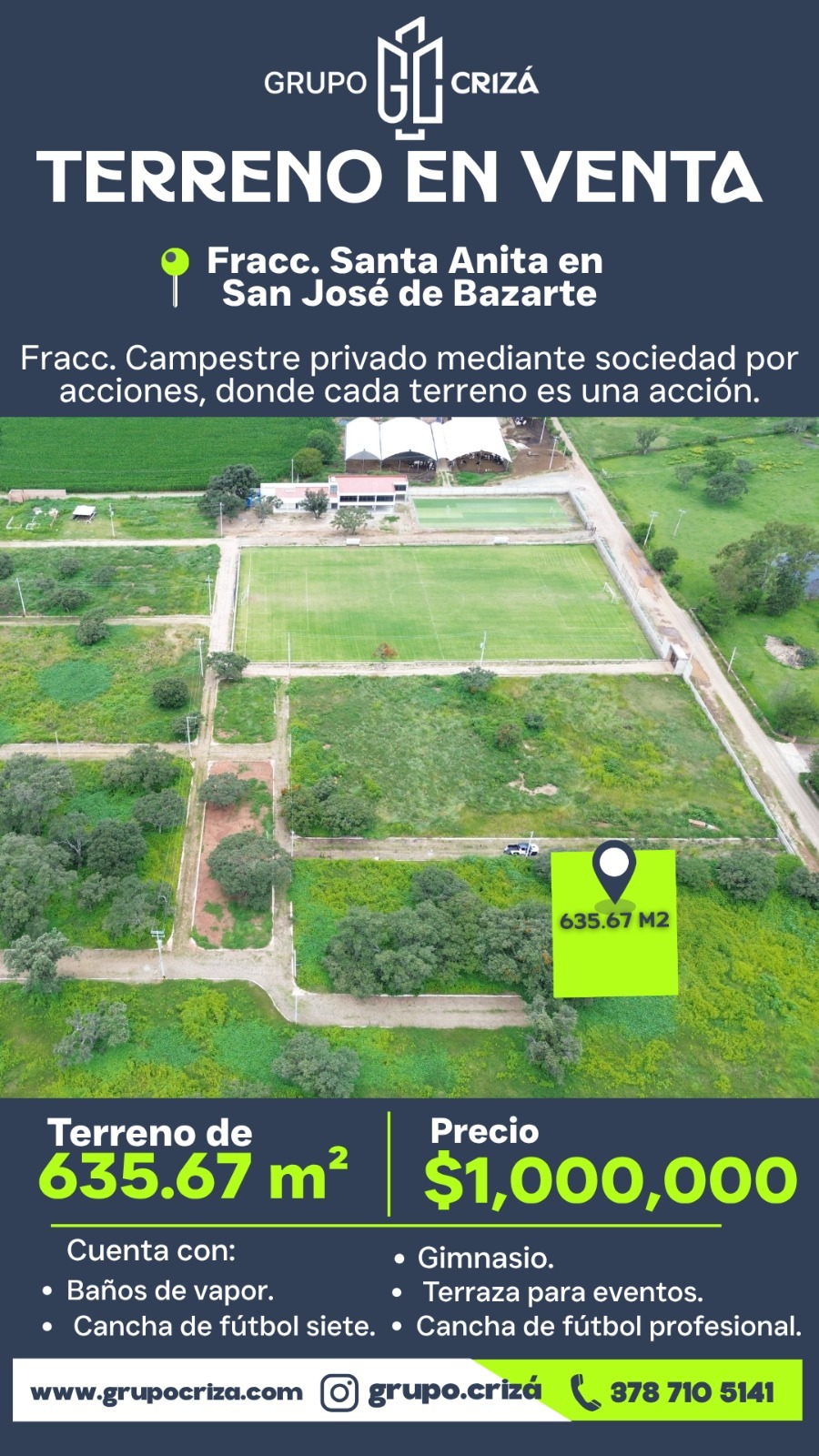 ACCIÓN EN VENTA - FRACC. SANTA ANITA 
