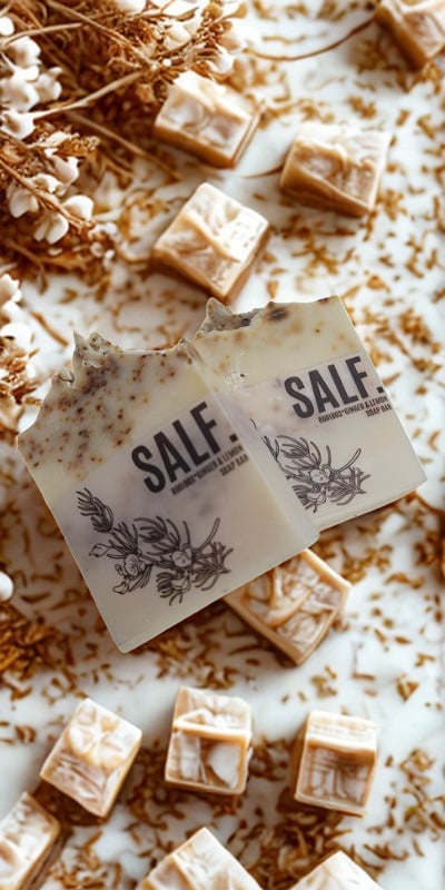 Rooibos; Ginger & Soft Lemon Soap Bar 130g