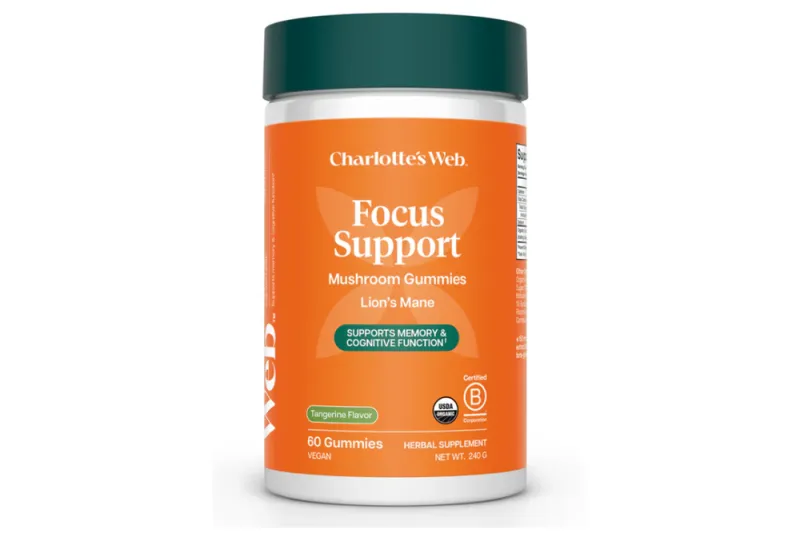 Focus Support Mushroom Gummies Tangerine
