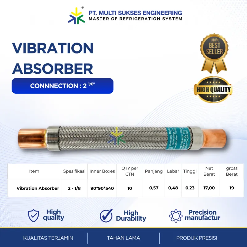 Vibration Absorber Flexible 2 1/8"