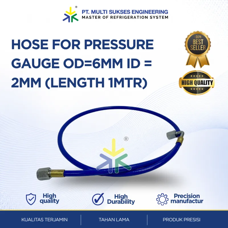 Hose for Pressure Gauge OD 6mm ID 2mm 1 Meter