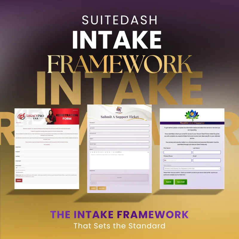 SuiteDash Intake Framework