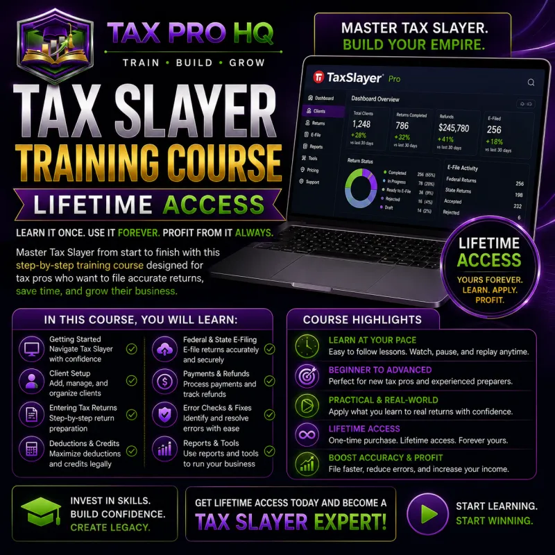 Tax Slayer Training Course