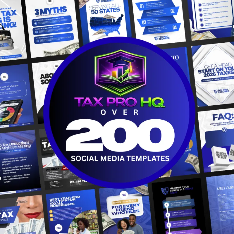 Blue Tax Marketing Templates