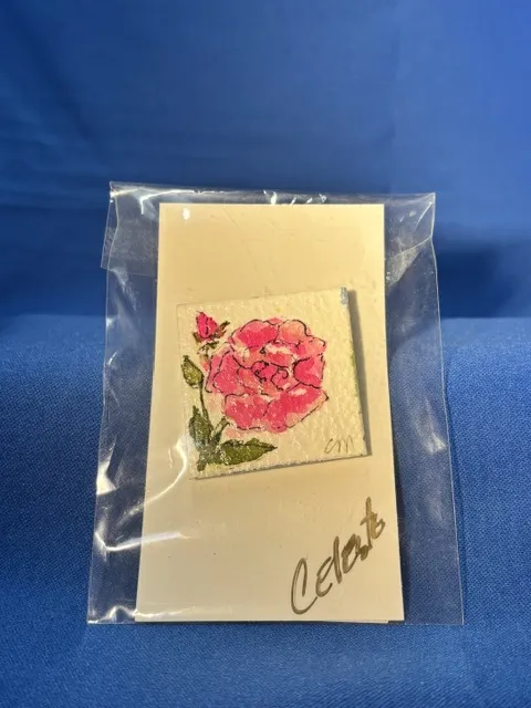 Pin- Large Pink Rose