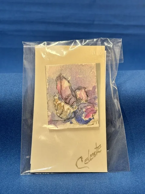 Pin- Purple Seashells