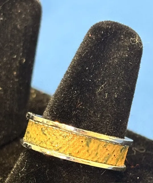 Ring- Silver w/ Paint Skin Center