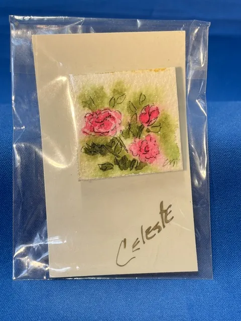 Pin- Three Pink Roses 