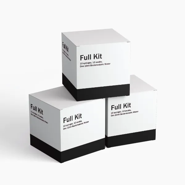 Full Kit (10 syringes, 10 swabs, One 10ml Bacteriostatic Water)