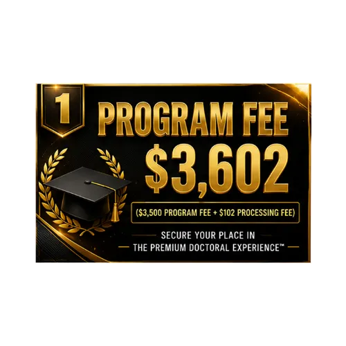 FULL PROGRAM + GRADUATION COMMENCEMENT PARTICIPATION - $3602