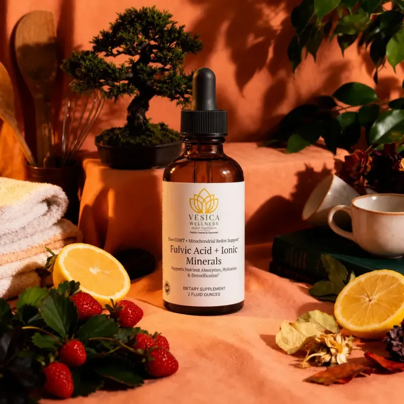 Fulvic Acid Supplement with Ionic Minerals (Slow COMT and Mitochondrial Support)
