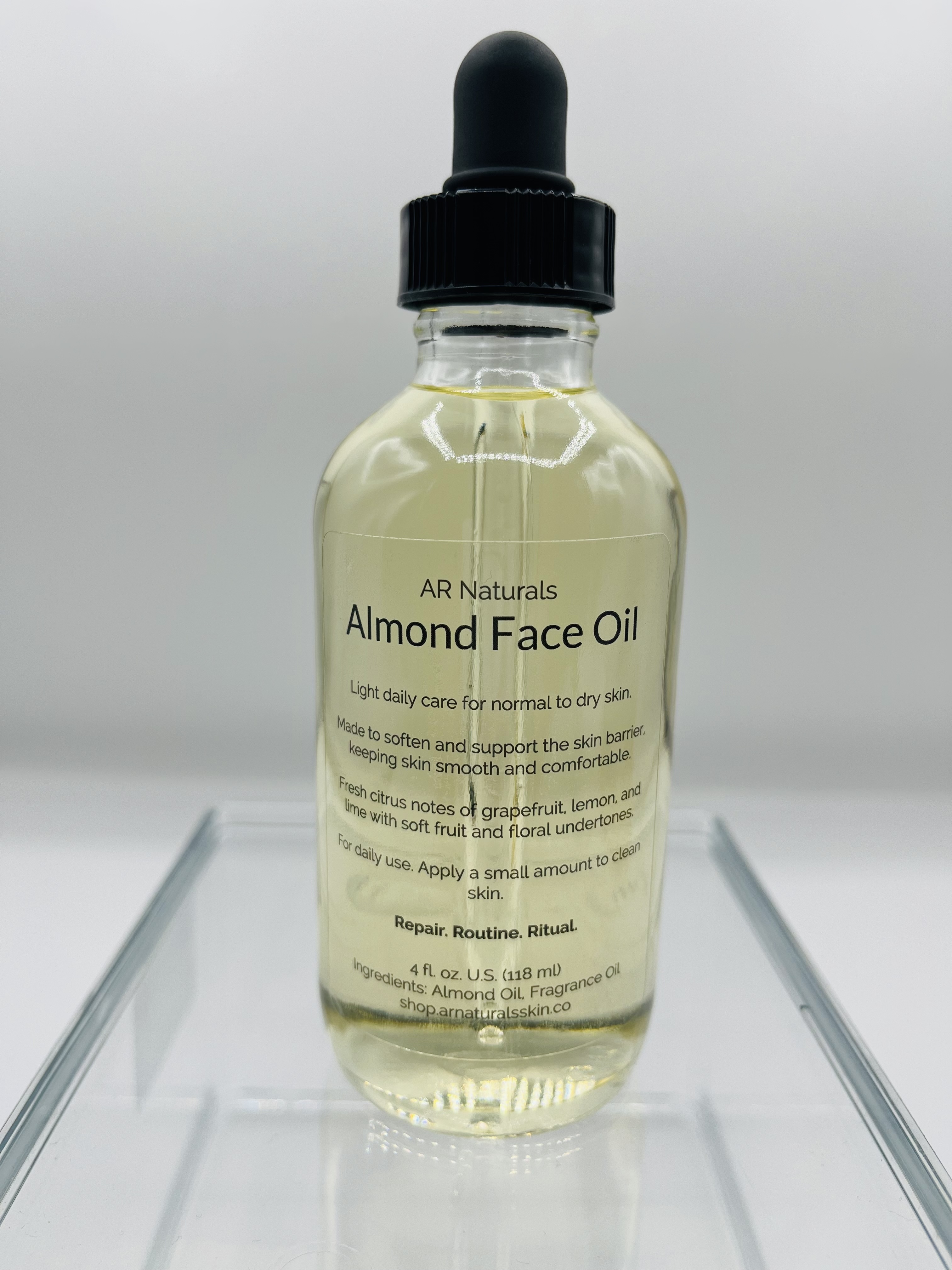 Almond Face Oil, Sensitive Skin, Lightweight Moisturizer, Barrier-Supportive, Non-Greasy