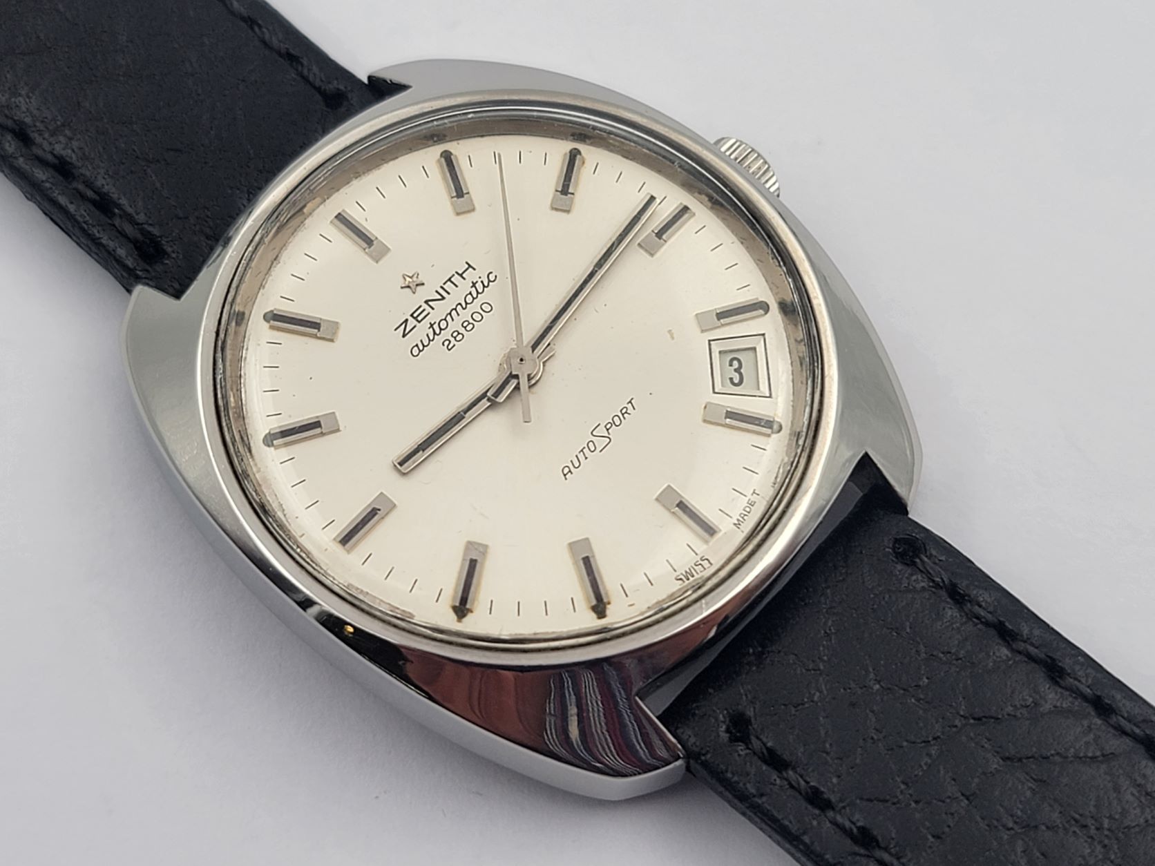 ZENITH AutoSport Automatic 28800 Date - All Stainless Steel Cal 2562 - 35 mm