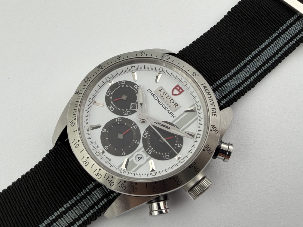 TUDOR 42000 FastRider Panda Dial Date Chronograph Automatic FULL SET - 42 mm