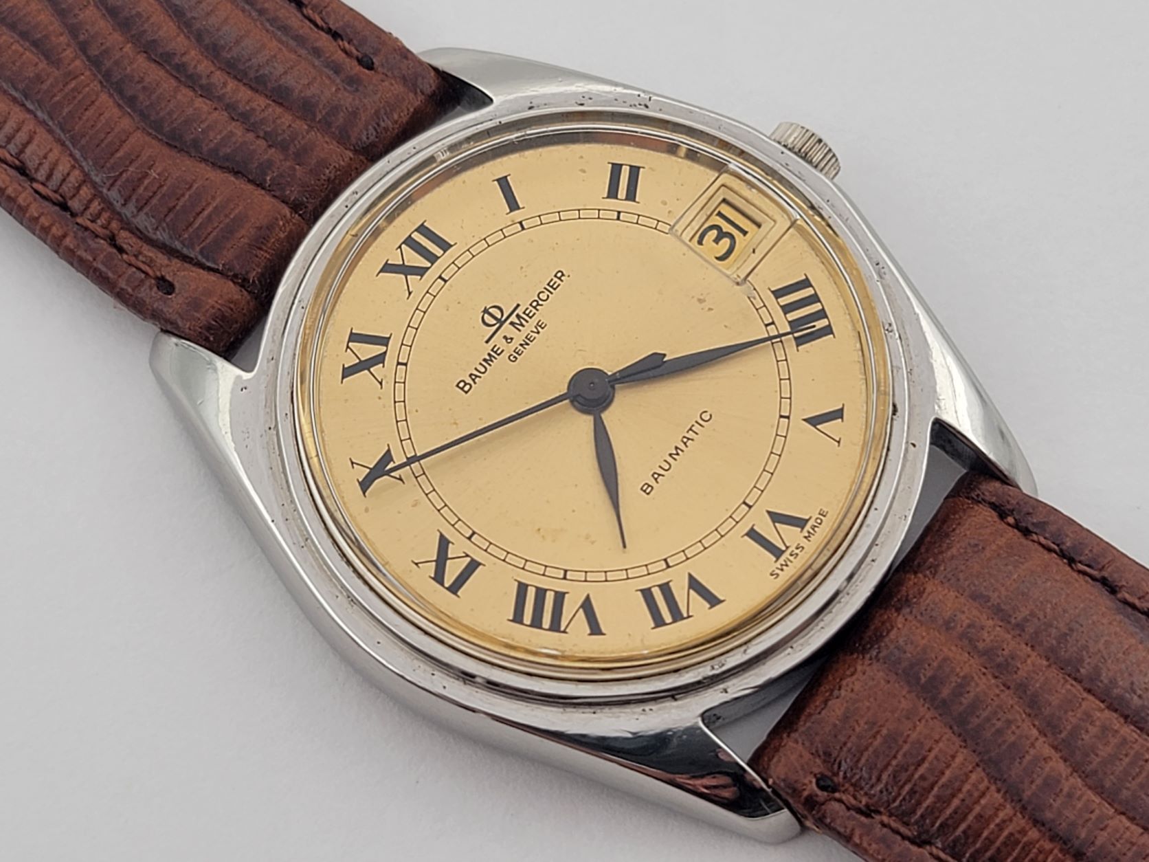 BAUME & MERCIER Baumatic Micro Rotor Cal BM 13220 (Buren 1322) 34.5mm - WORKING
