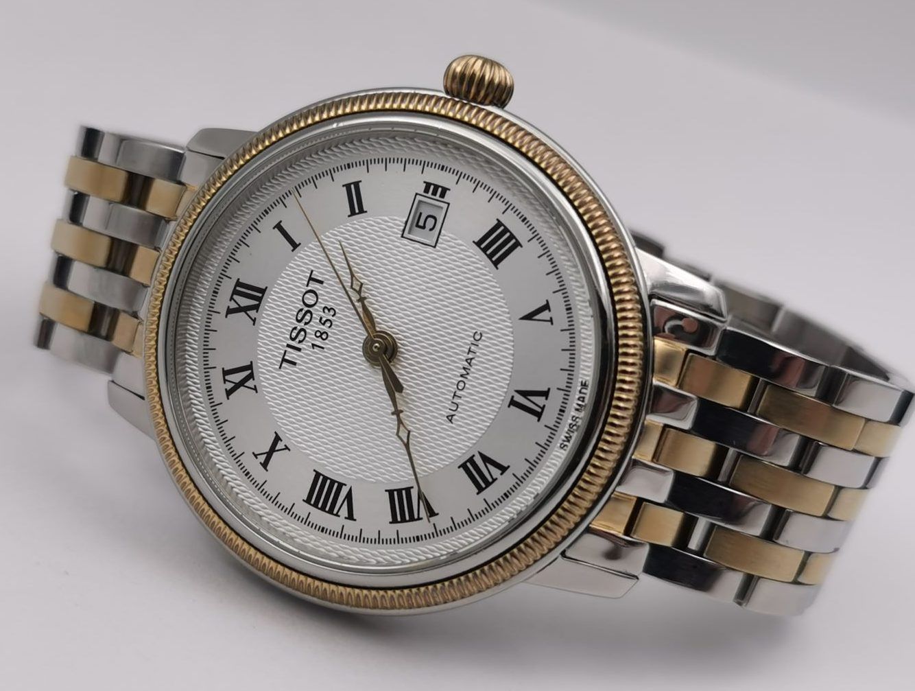 TISSOT T-Classic Bridgeport T045.407 Automatic Date Roman Dial Two Tone - 40 mm
