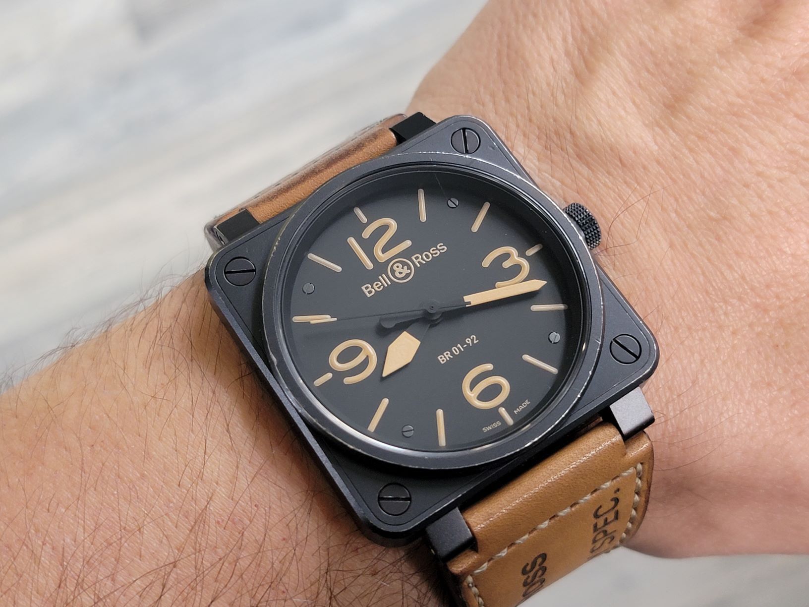 BELL & ROSS BR 01-92 Automatic Aviation Type Military - Steel Black PVD - 46 mm