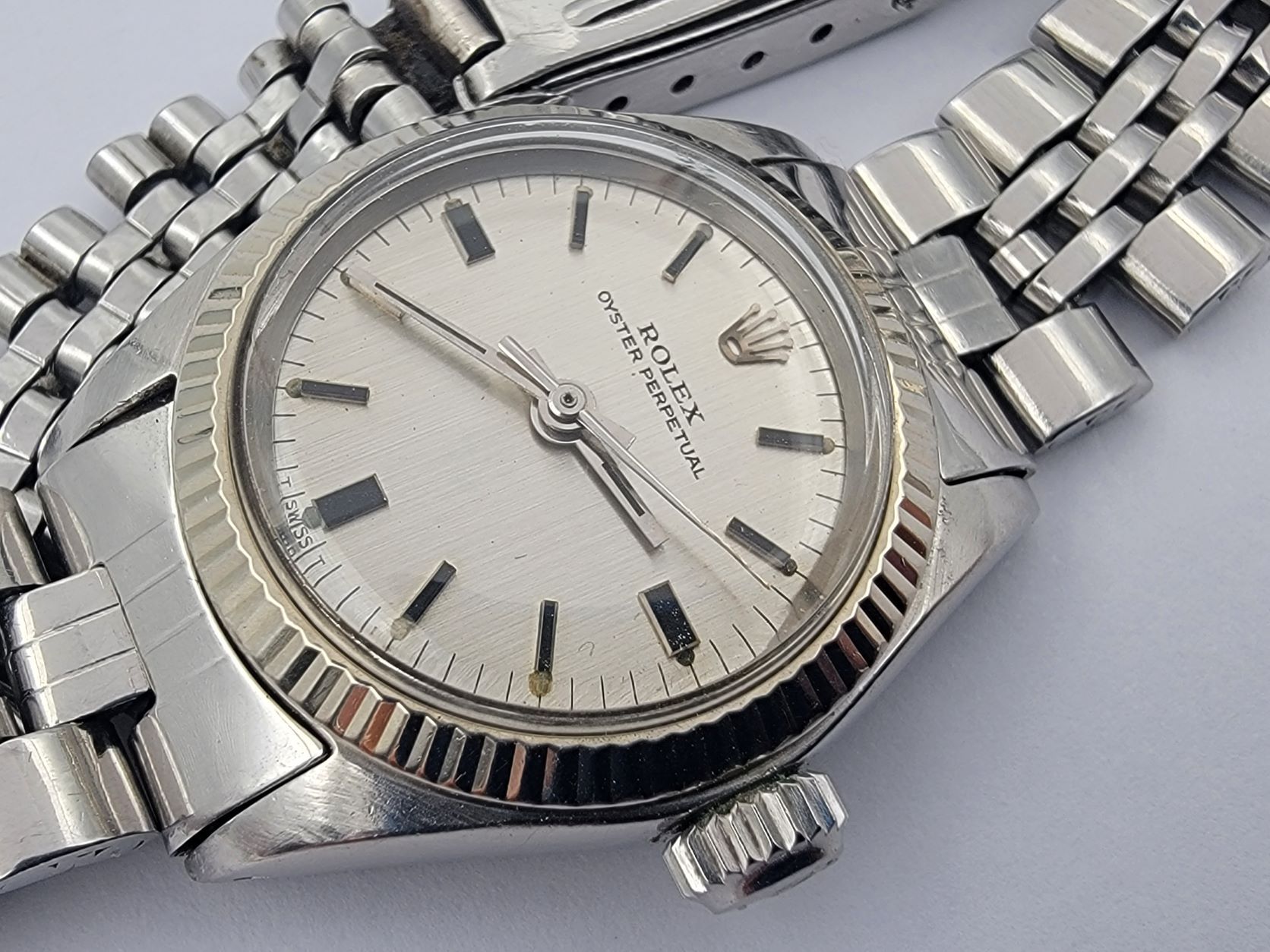 Vintage 1970 ROLEX Oyster Perpetual 6619 Automatic Women's Cal 1161 - 25 mm