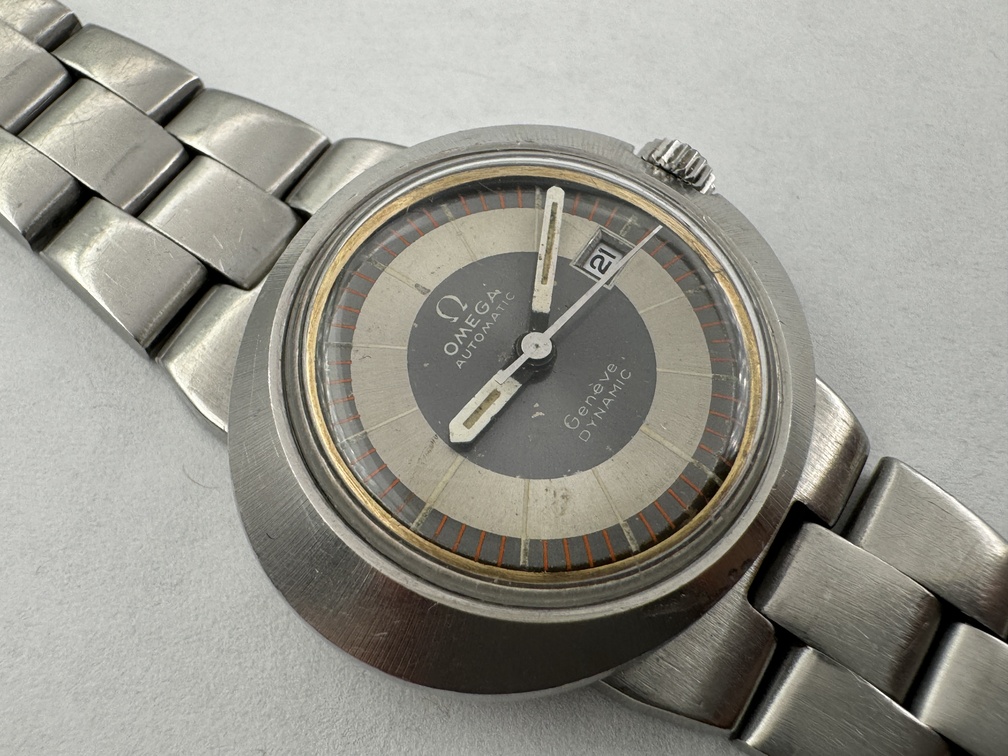 Ladies OMEGA Genève Dynamic 566.038 Gray Dial Vintage Automatic Cal Ω 684 - 30 mm