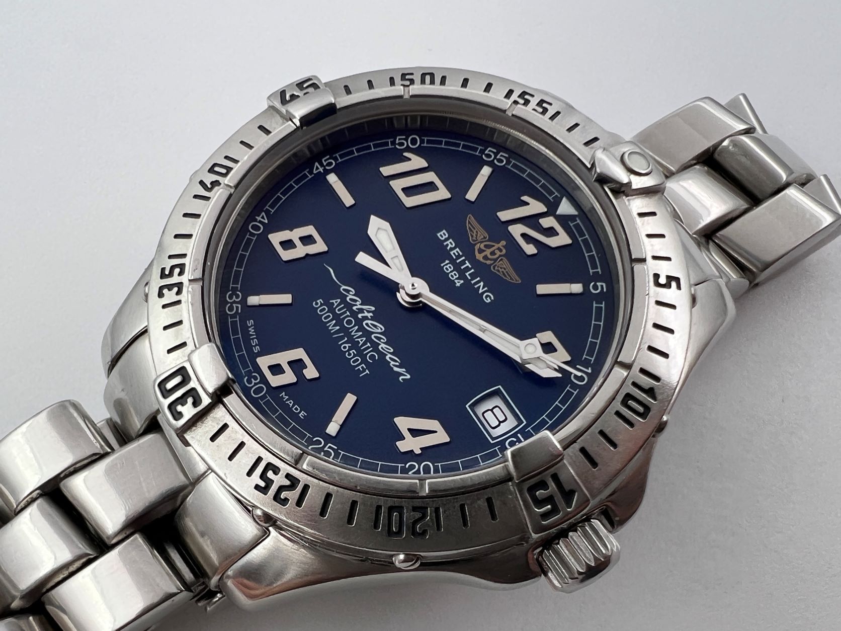 BREITLING A17350 Colt Ocean 500 Meters Blue Automatic Cal ETA 2824-2 COSC - 38mm
