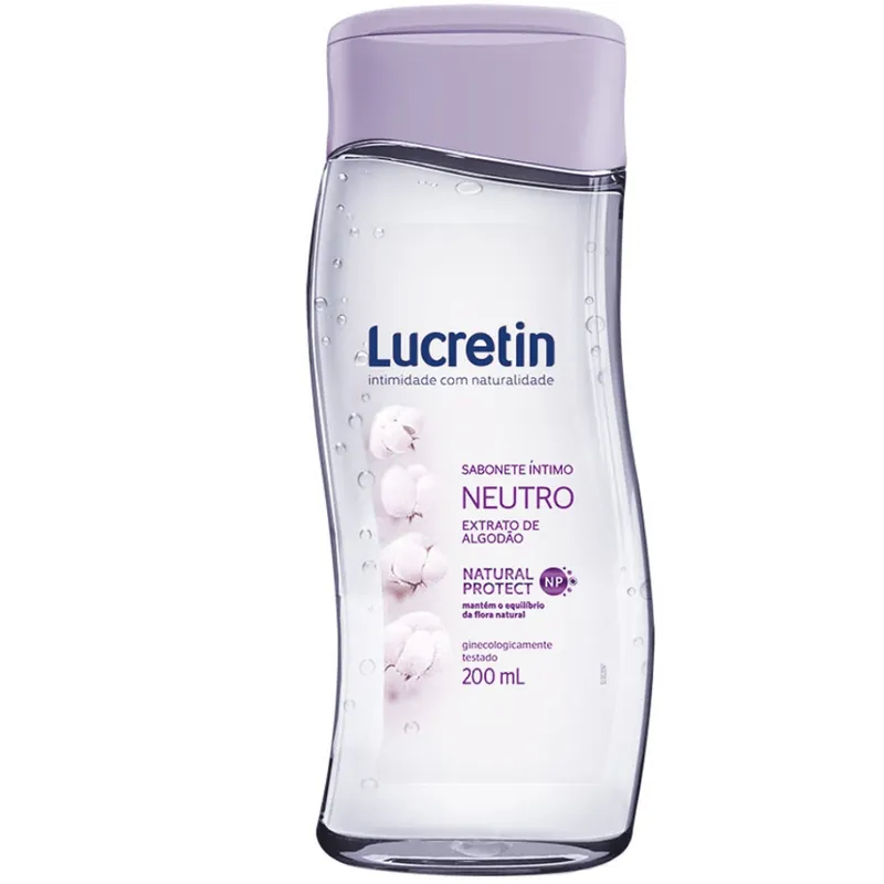 Sabonete Líquido Íntimo Lucretin Neutro 200ml