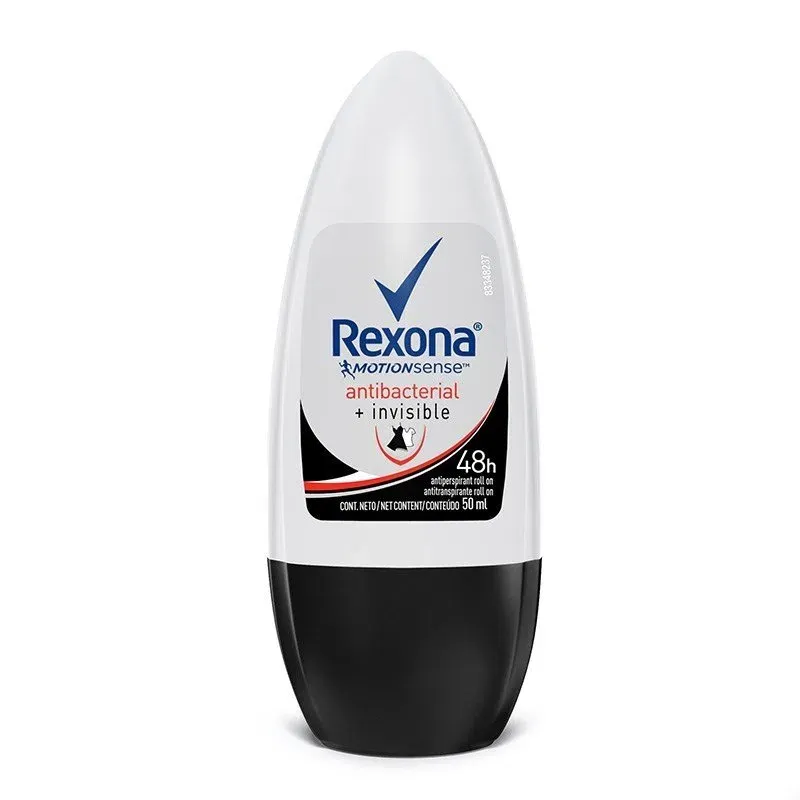 Desodorante Roll On Rexona Men Antibacterial Invisible 50ml