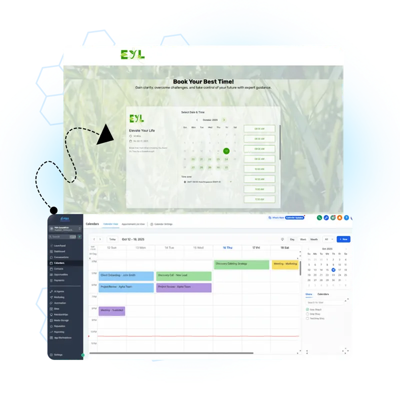 Appointment scheduling calendar