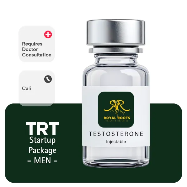 TRT CALI Men's Startup Package 60 days (Consult, Labs, Cypionate 200mg/mL 10mL + Anastrozole 24×1mg)