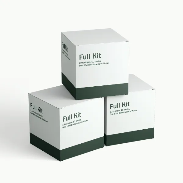 Full Kit (10 syringes, 10 swabs, One 10ml Bacteriostatic Water)