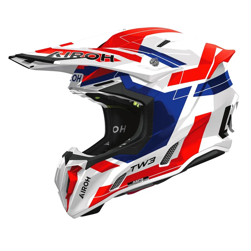 Capacete Airoh Twist 3 - Dynasty Azul/Vermelho