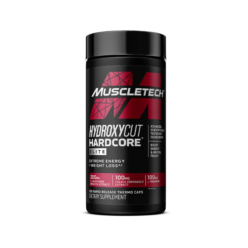 MuscleTech Hydroxycut Hardcore Elite · 100 cáps