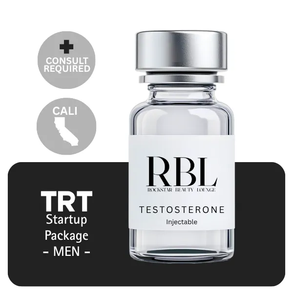 TRT CALI Men's Startup Package 60 days (Consult, Labs, Cypionate 200mg/mL 10mL + Anastrozole 24×1mg)