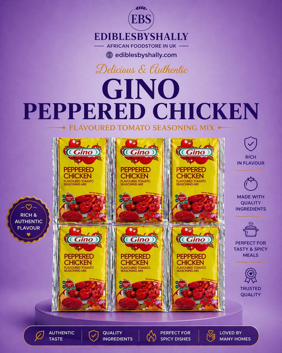 Gino Peppered Chicken Tomato Paste Mix Per 1 