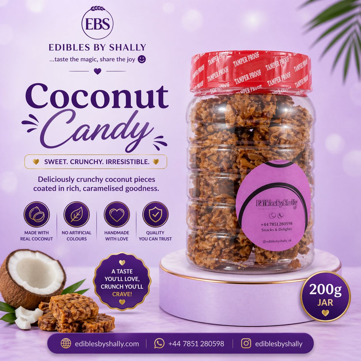 Coconut Candy 200g Jar