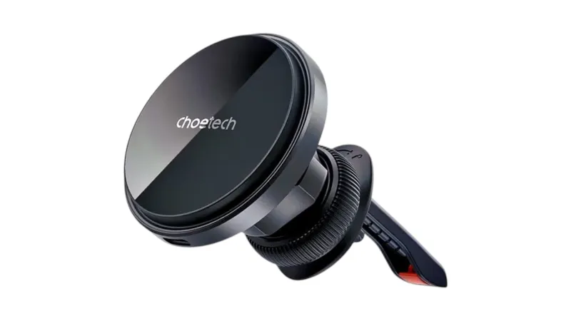 Choetech T204-F magnetic car holder with 15W wireless charging - black