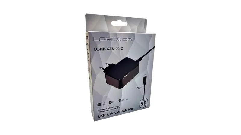 LC POWER ADAPTER GaN USB-C 90W LC-NB-GAN-90-C