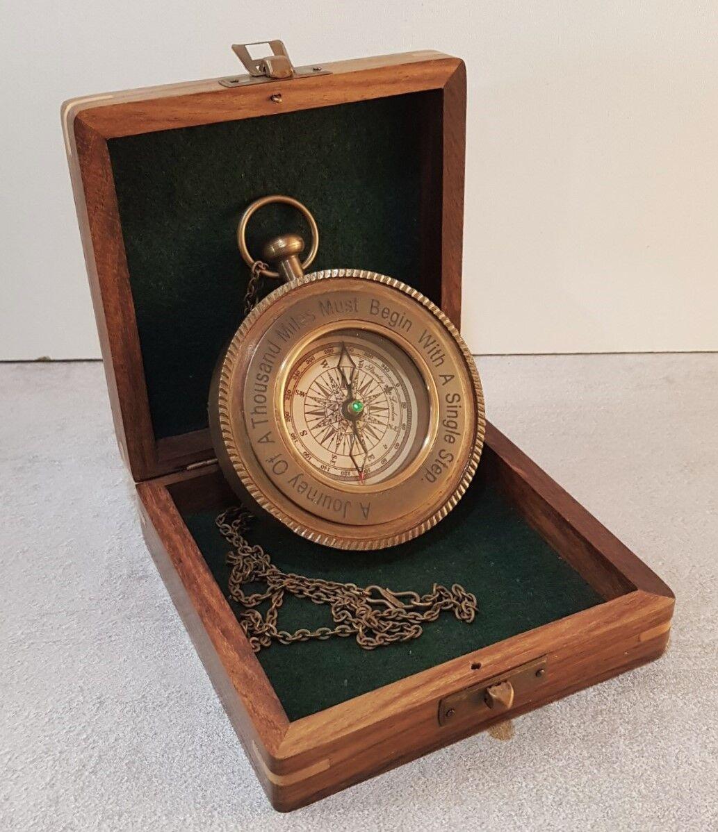 Antique Brass Compass