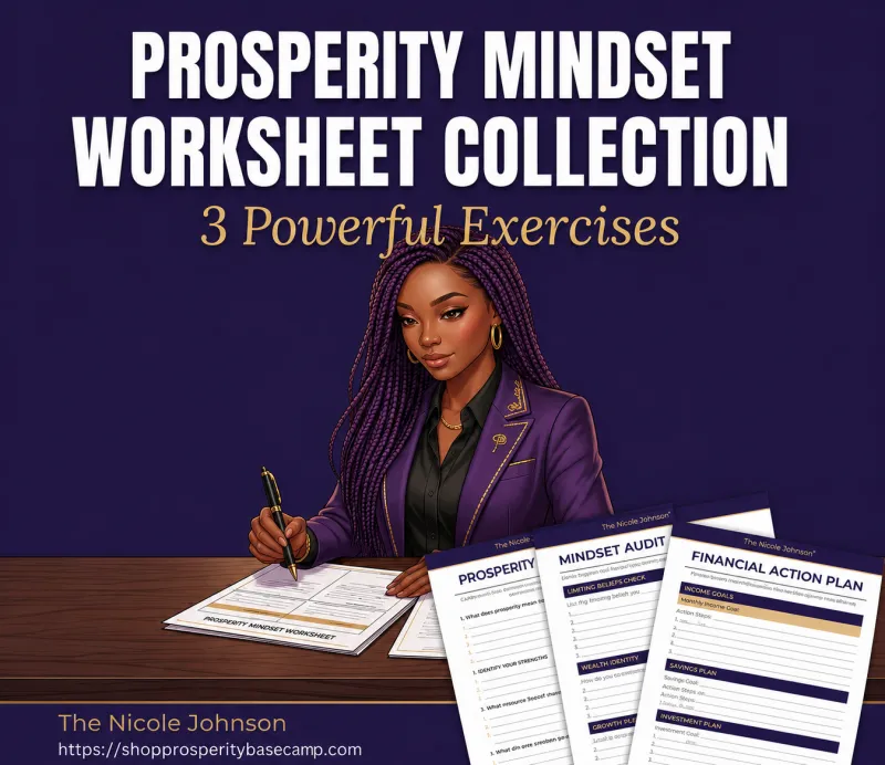 Prosperity Mindset Worksheet Collection